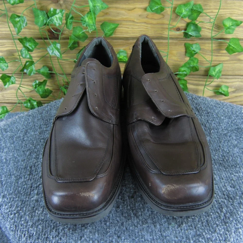 Johnston & Murphy Men  Derby Oxfords‎ Brown Leather Size 13 Medium  Used 2025